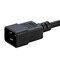 Monoprice Power Cord - IEC 60320 C20 to IEC 60320 C15_ 14AWG_ 15A_ 3-Prong_ Blac 40065 - alternate 2